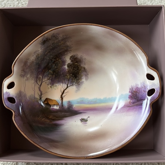 Gorgeous Vintage Noritake Hand Painted Serving Dish - Picture 8 of 14